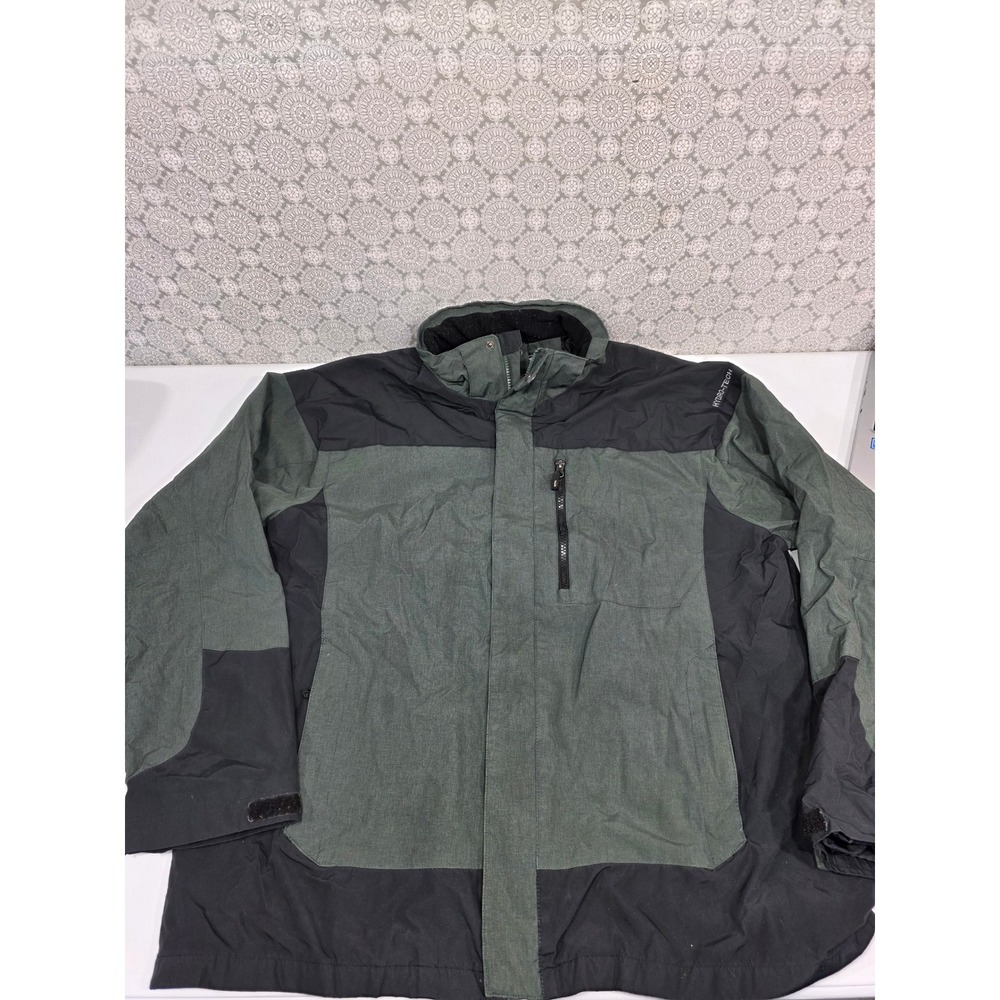 WEATHERPROOF 32 Degrees XL/EG Performance Hydro Tech Green Black  Jacket NO HOOD